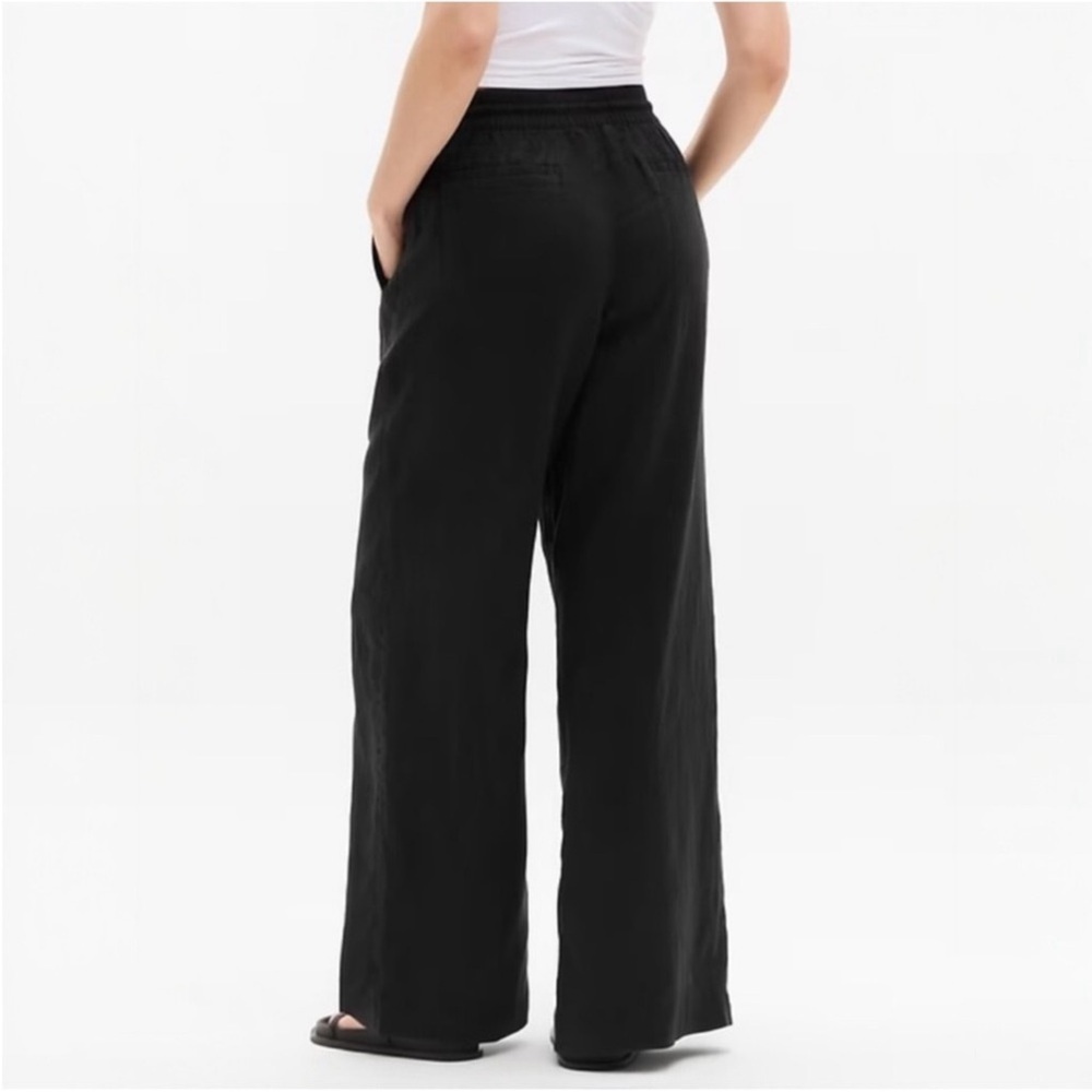 Athleta Retreat Linen Wide Leg Pant NWT XXS PETITE - Picture 6 of 9